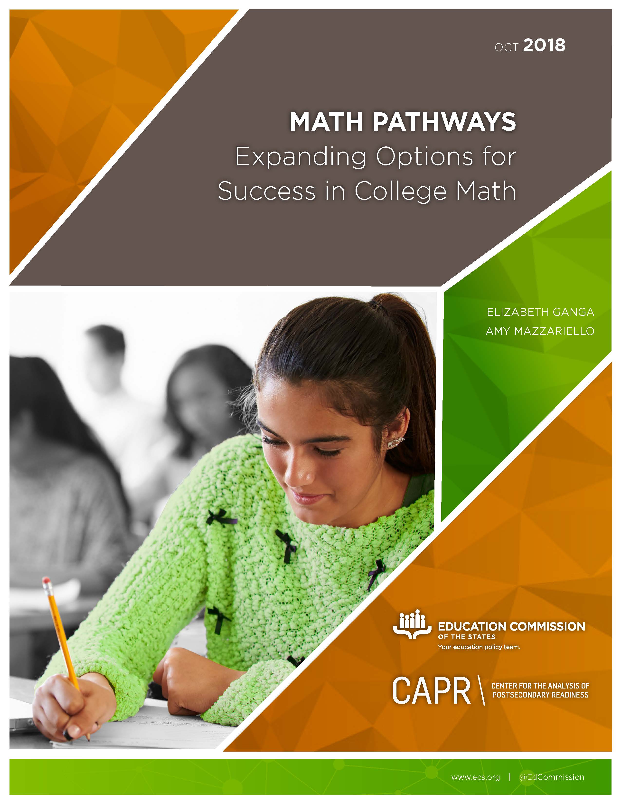 Math Pathways: Expanding Options for Success in College Math