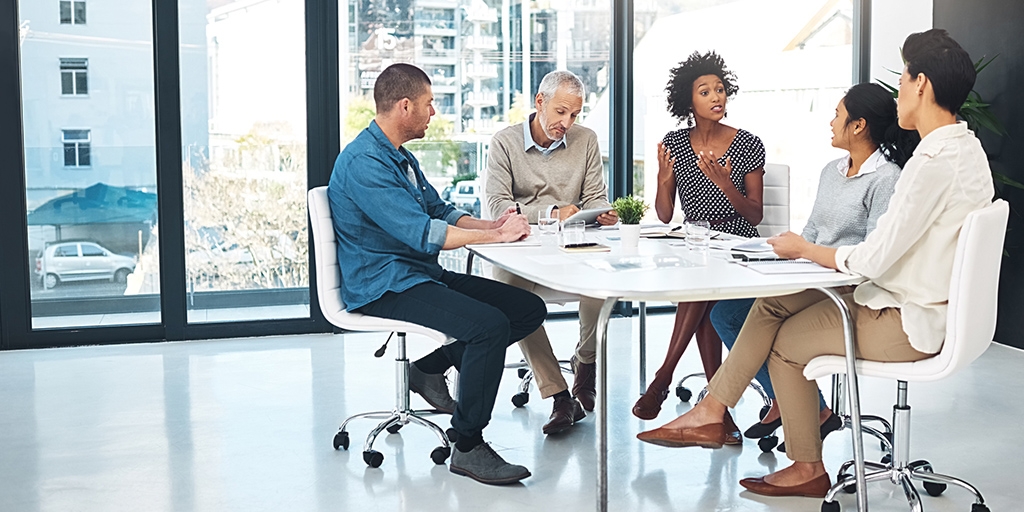 Small-group faculty meeting