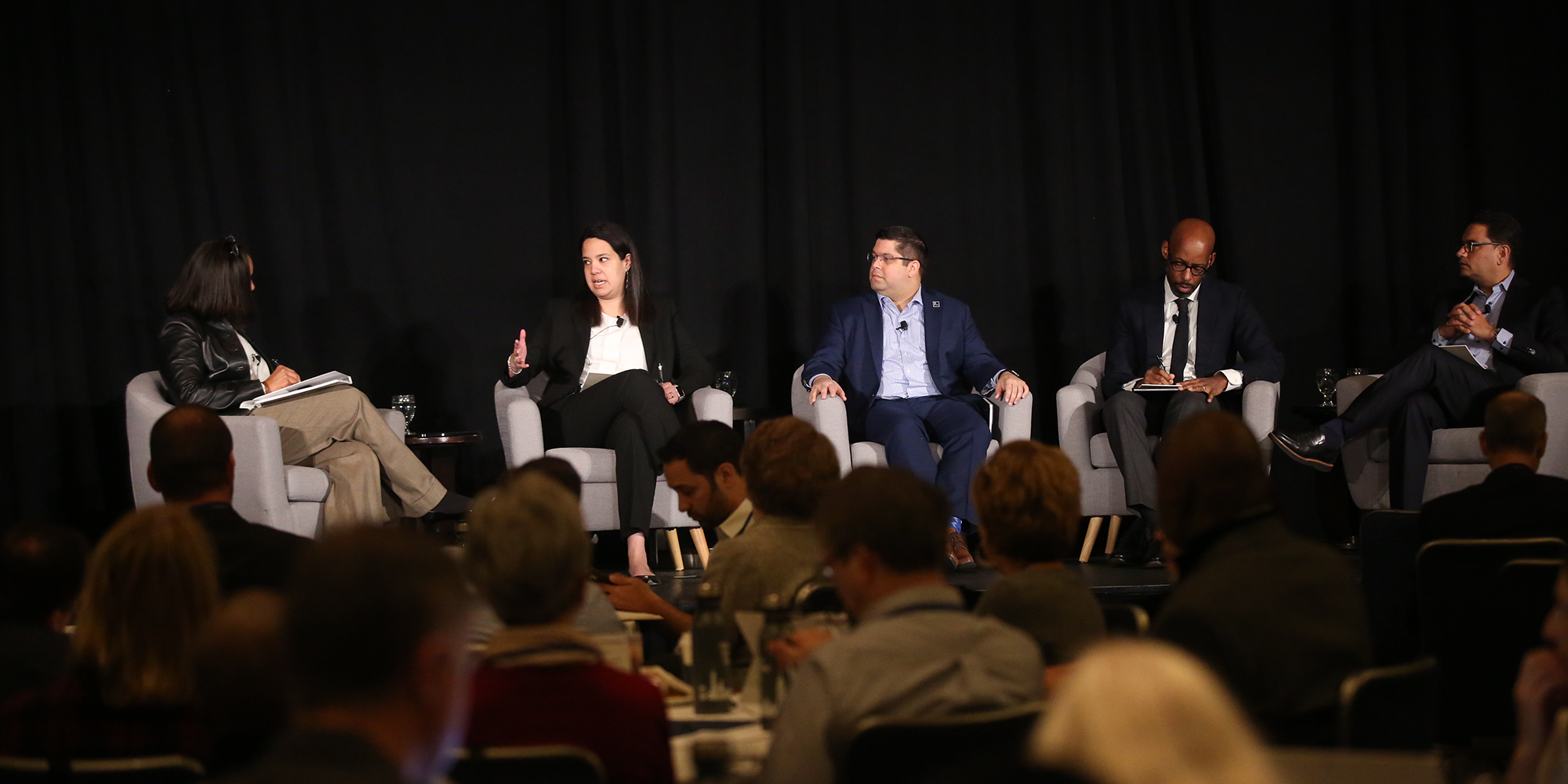 Speakers on a plenary panel at the CAPR conference