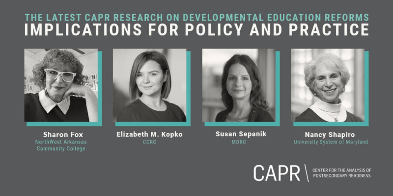 CAPR: A Research Center for Developmental Education